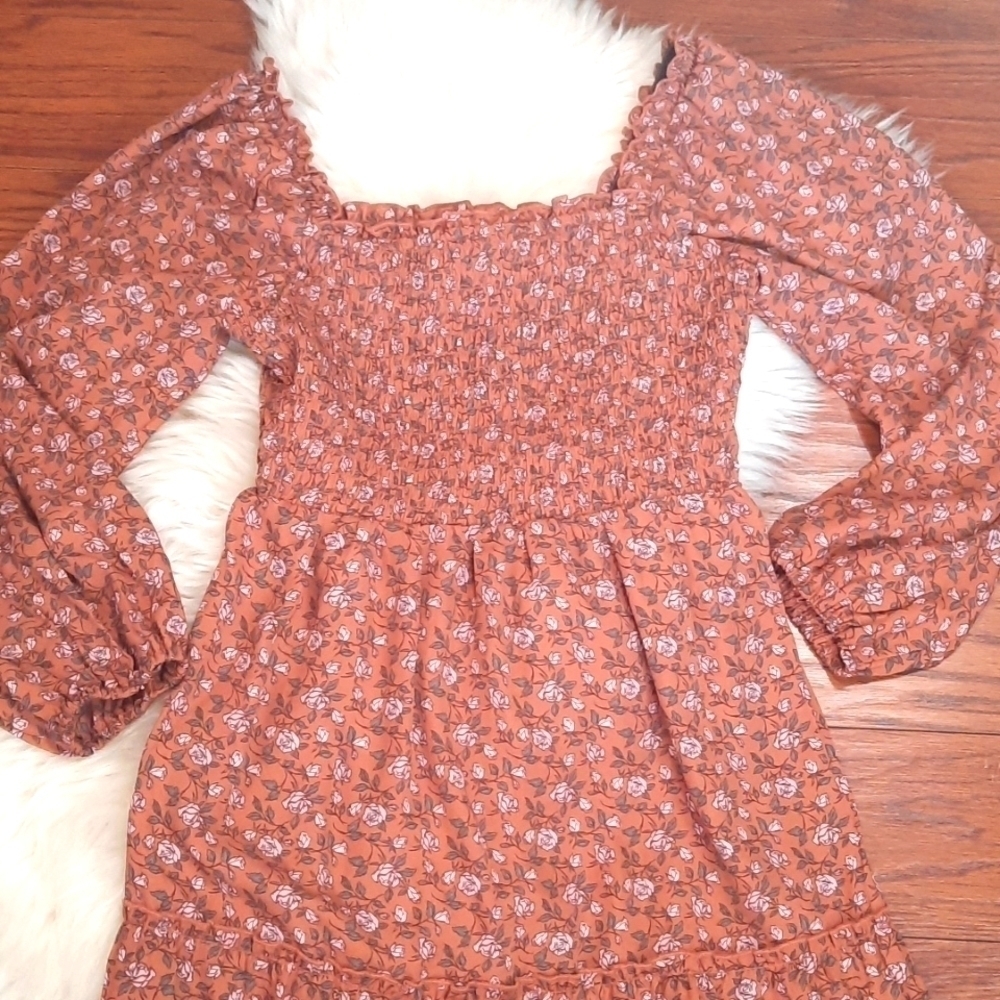 A.U.W Cottagecore Midi Micro Floral Dress - Picture 2 of 4